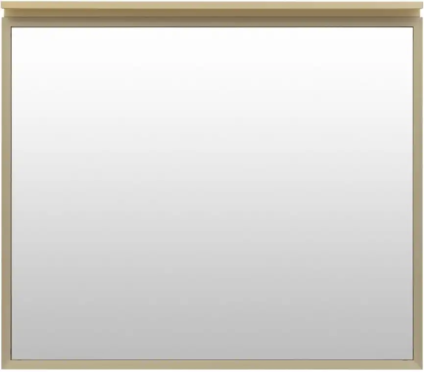 Зеркало Allen Brau Priority 90х75 1.31016.03 с подстветкой, сенсорный выключатель, Латунь фото 4