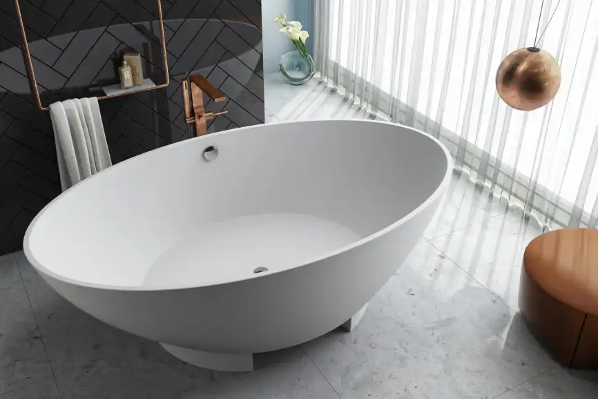 Ванна из искусственного камня Kolpa-San TRISTAN-FS 196X117 WHITE 815980 фото 1