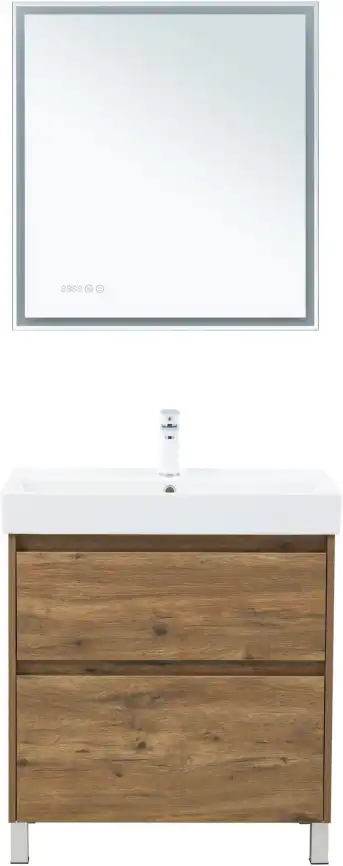 Тумба под раковину Aquanet Nova Lite 2.0 75 напольная, дуб рустикальный, 346344 фото 13