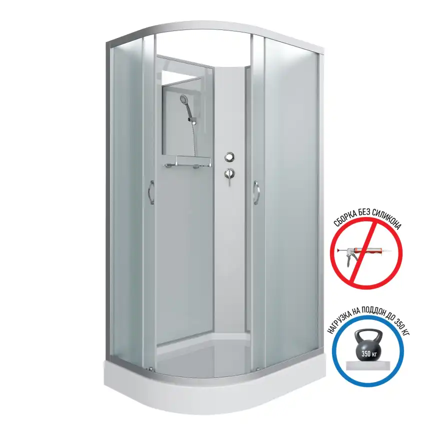 Душевая кабина Niagara Classic 120х80х200 NG-3312-14RBK низкий поддон, без гидромассажа, 33121423RBK фото 1