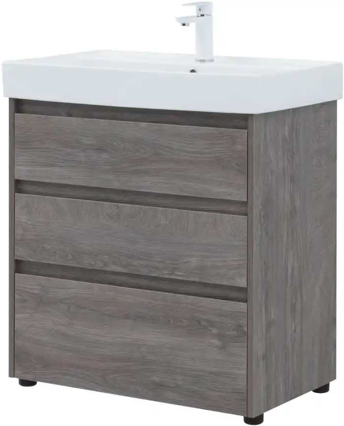 Тумба под раковину Aquanet Nova Lite 75 дуб рошелье (3 ящика) 302473 фото 10