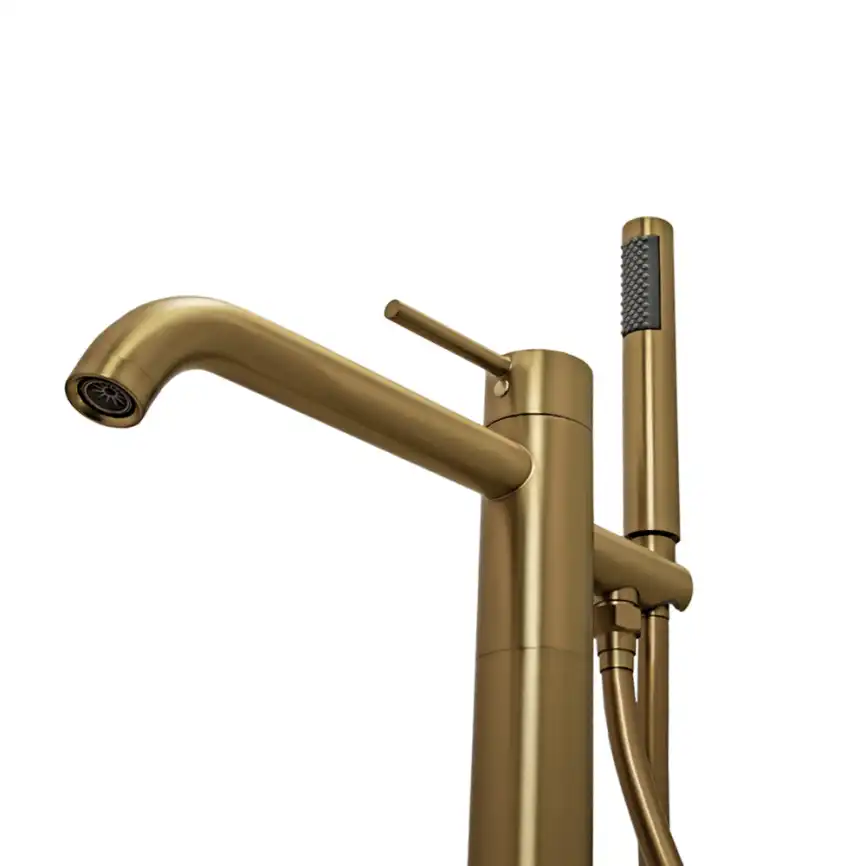 Смесители для ванны AVS Slimmer 811-112-BG напольный, брашированное золото фото 8