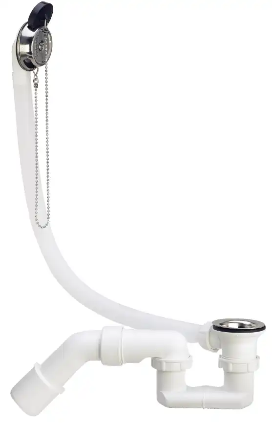 Слив-перелив Viega 311537 для ванны,с пробкой на цепочке, Хром фото 1
