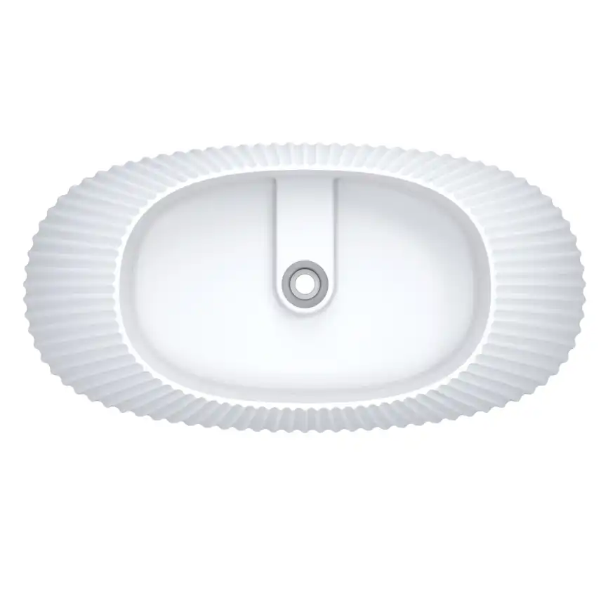 Ванна из литьевого мрамора  Aqua de Marco Sapphire 170х85х61 Solid Perfection 1170WSAPP_SOL, Белая матовая фото 9