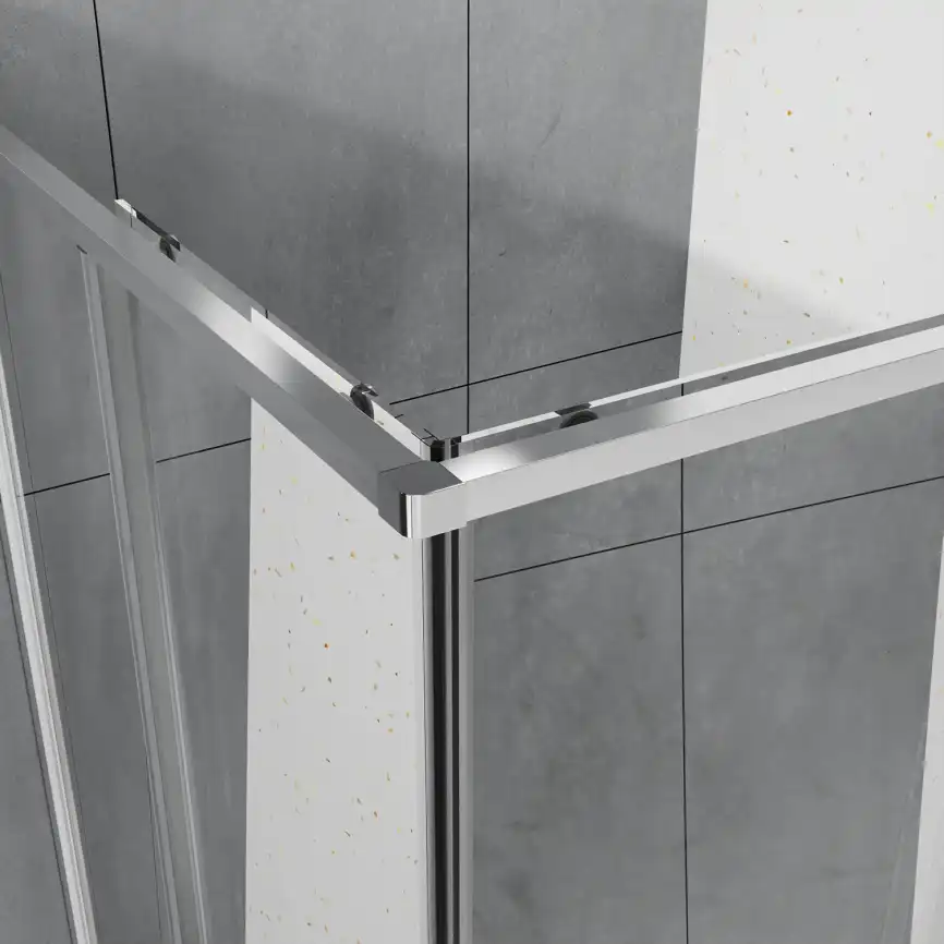 Душевой уголок Azario 90х90 AZ-R43-90-MGR-CL, профиль графит матовый, стекло Прозрачное фото 4