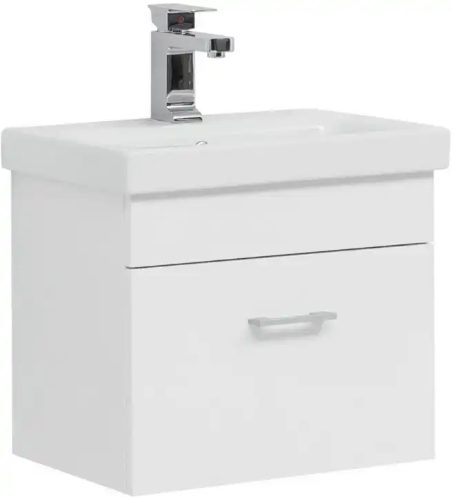 Тумба под раковину Aquanet Нота 50 (Moduo Slim) белый 246955 фото 1