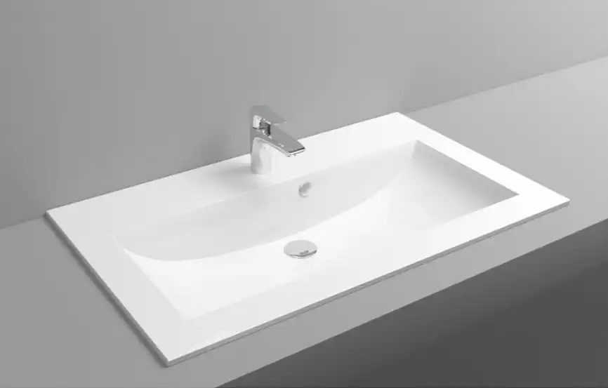 Раковина Dolomite Мадонна 90 marmite pernilla НФ-00007502 прямоугольная, Белая глянцевая фото 5