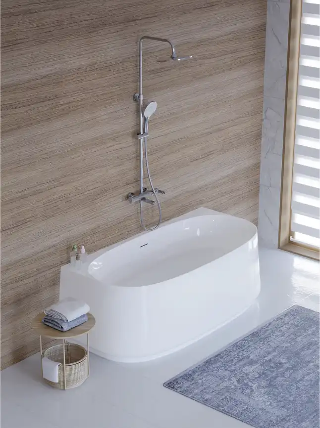 Акриловая ванна пристенная CEZARES CZR-LUX-WALL-170-80-58 фото 6