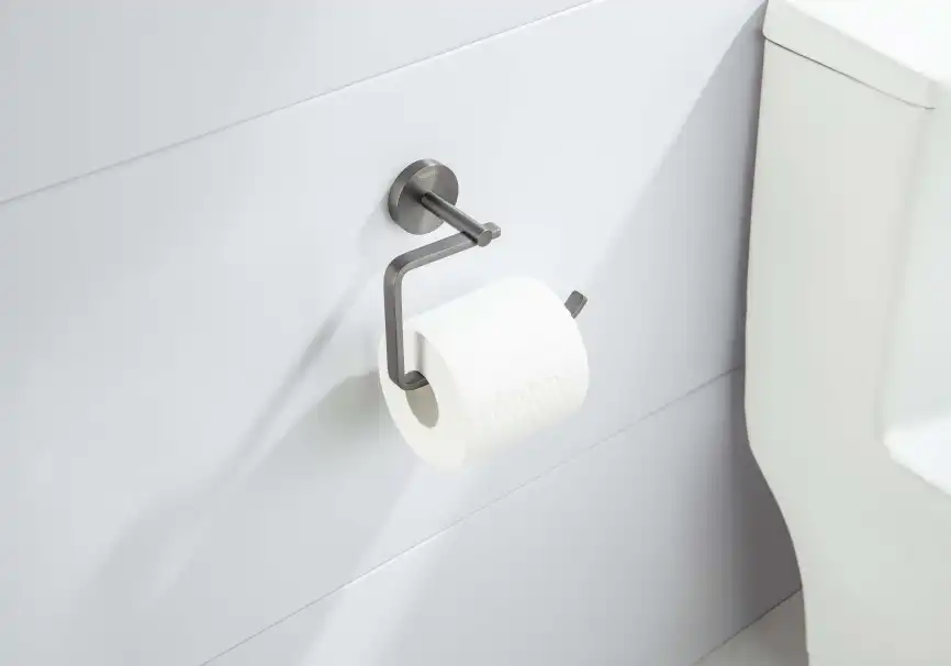 Держатель туалетной бумаги Aquatek Бетта AQ4608BGM, Оружейная сталь фото 3