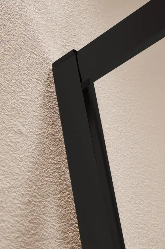 Душевая дверь Cezares ECO 120 см, ECO-O-BF-1-120-C-NERO, профиль Хром, стекло Прозрачное фото 3