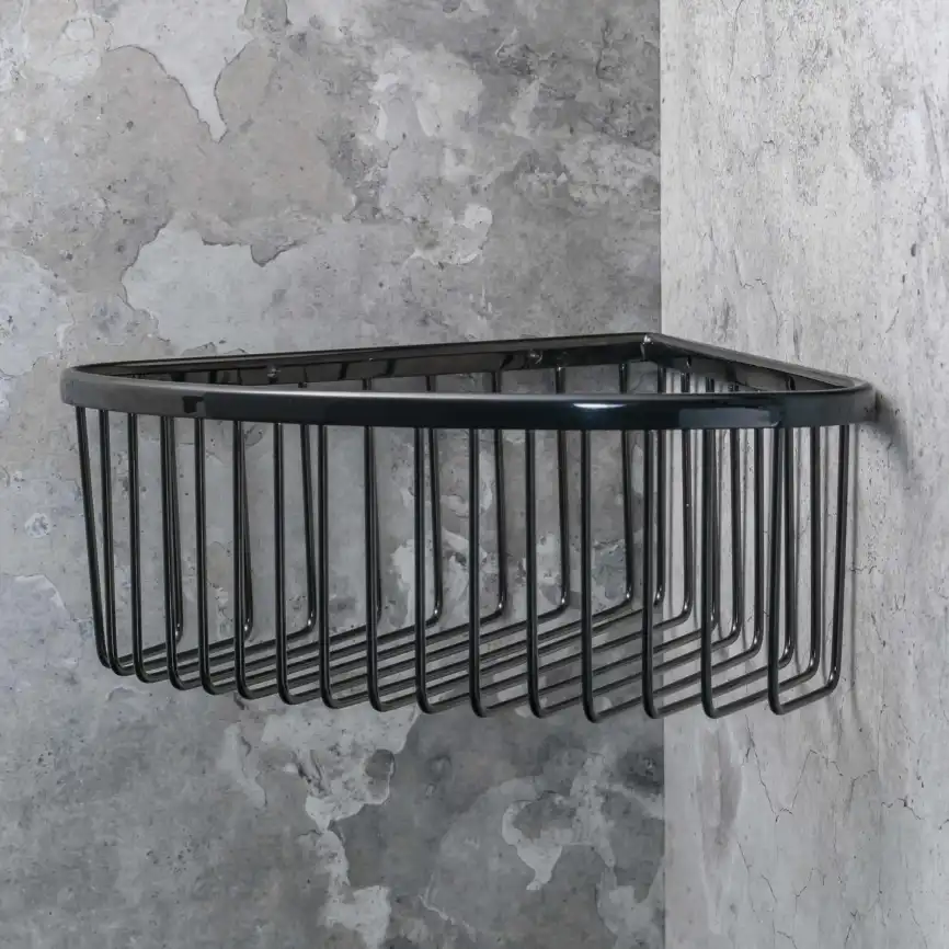 Угловая полочка для мыла 26,5 см BEMETA HEMATIT Антрацит глянец 159208312 фото 2