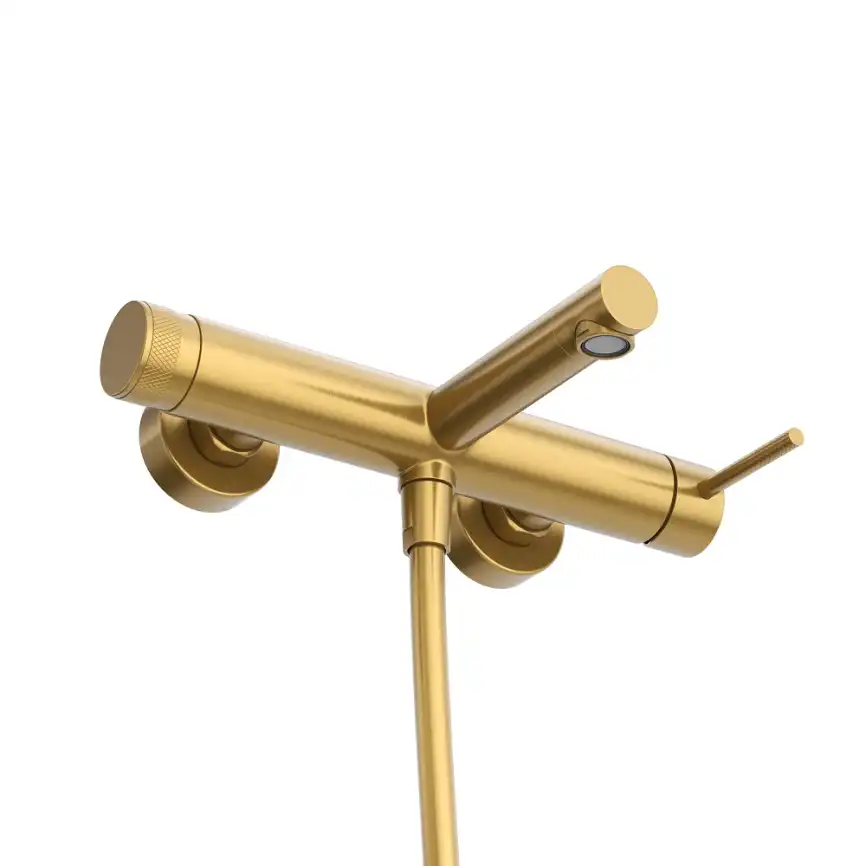 Смеситель для ванны и душа Cezares RELAX-VD-BORO, Брашированное золото фото 3