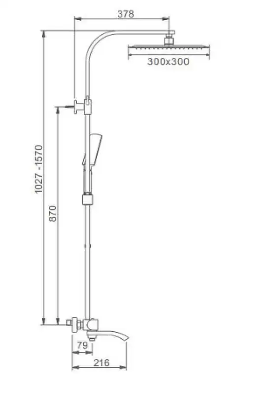 Душевая система Gappo G2407-40 с термостатом, с поворотным изливом, Хром фото 14