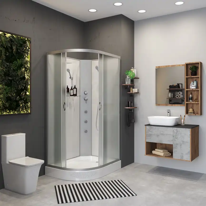 Душевая кабина Niagara Classic 120х80х200 NG-3312-14RBKG низкий поддон, с гидромассажем, 33121423RBKG фото 2