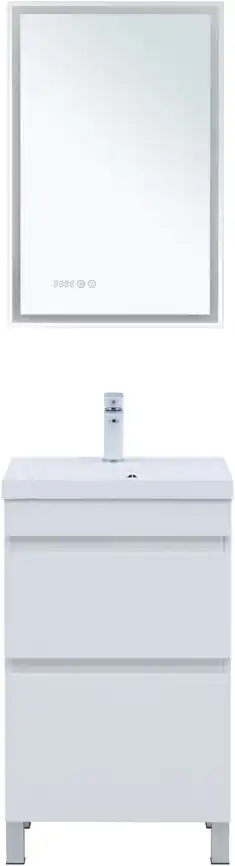 Тумба под раковину Aquanet Нота New 50 белый глянец, 344138 фото 6