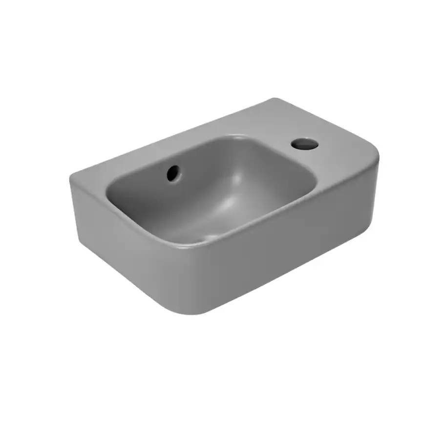 Рукомойник AVS Грэйс 37x25 L, серый матовый фото 1