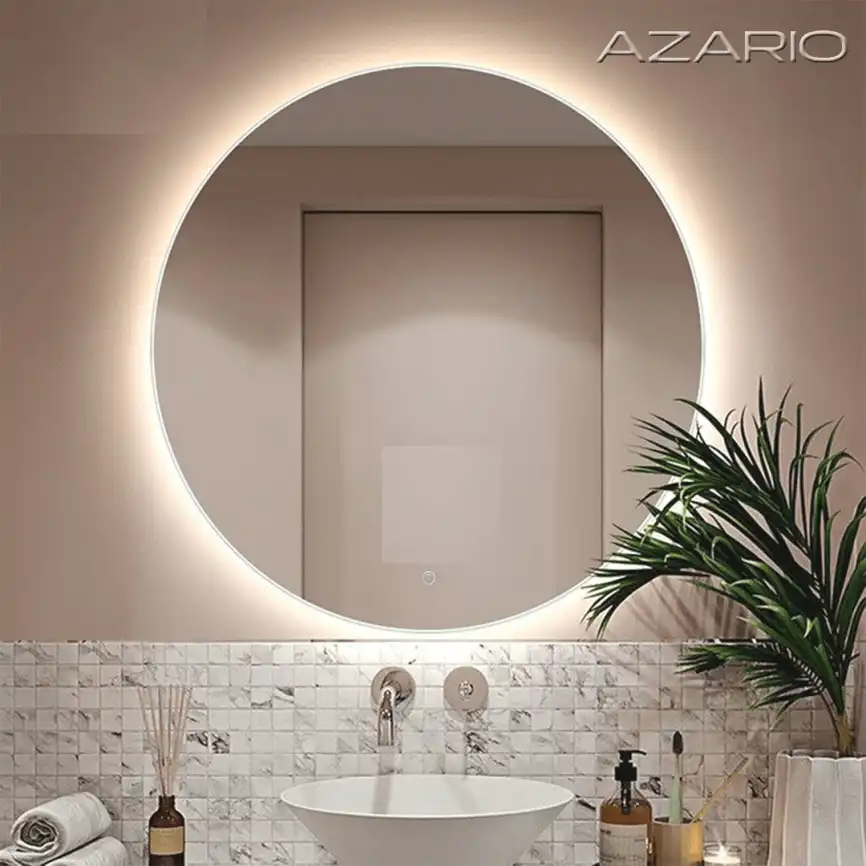 Зеркало Azario Alone Cerchio 80х80 CS00079362 с подстветкой, сенсорный выключатель с функцией диммера фото 2