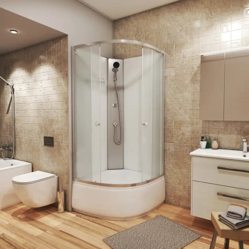 Душевая кабина Niagara Eco 90х90х195 NG-7308-14ВК высокий поддон, без гидромассажа фото 2