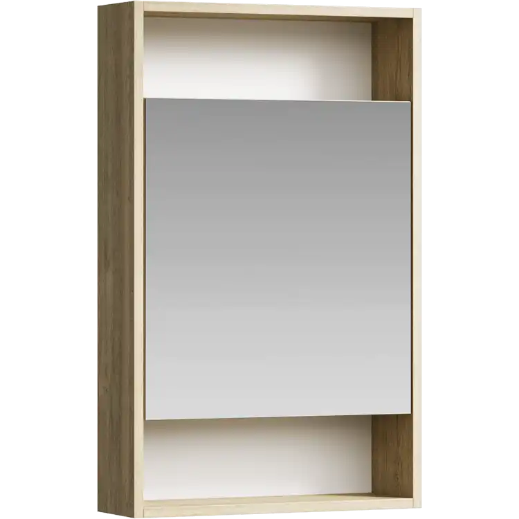 Зеркальный шкаф Aqwella City 50 см, SIT0405DB, цвет Дуб балтийский фото 1