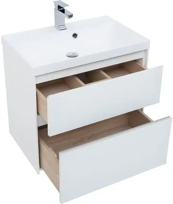 Тумба под раковину Aquanet Гласс 70 белый 206700 фото 6