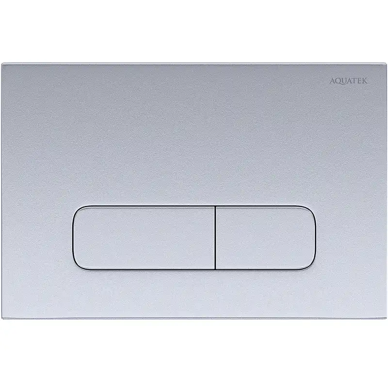 Панель смыва Aquatek Хром матовая (клавиши прямоугольные) KDI-0000014 фото 1