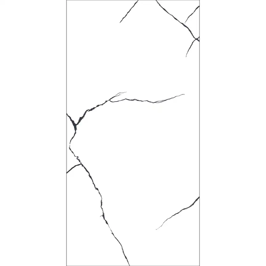 Керамогранит AVS Bettal Black 60x120 полированный, белый фото 3