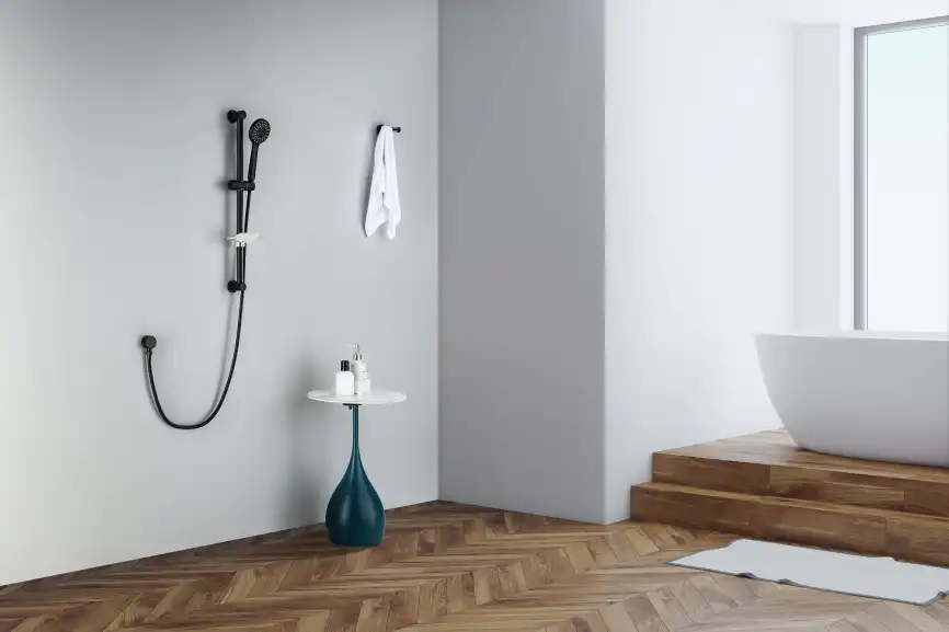 Душевой гарнитур Aquatek БЕТТА AQ2013MB, Черный матовый фото 5