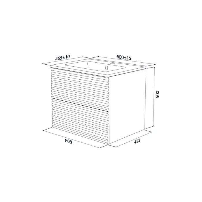 Тумба с раковиной IDDIS Bild 60, подвесная, Белая, BIL60W0i95K фото 16