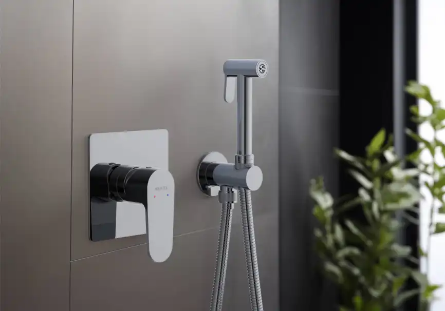 Гигиенический душ со смесителем Aquatek AQ1219CR однорычажный, Хром фото 2