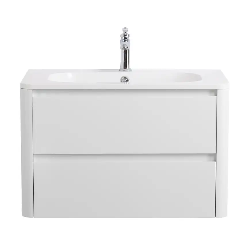 Тумба под раковину Cezares RELAX 80 см, RELAX-800-2C-SO-BL , Bianco Lucido фото 1