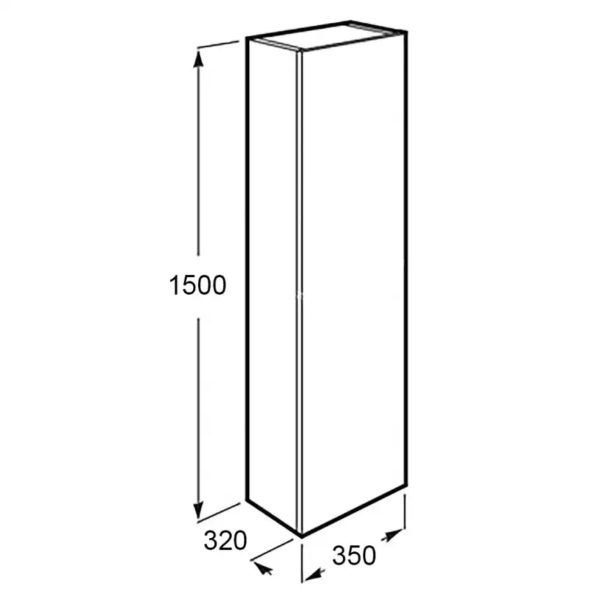 Шкаф-пенал Azario Viola 35 CS00096740   , подвесной, Бежевый фото 5