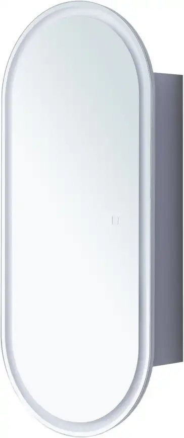 Зеркальный шкаф Aquanet Монте 40 белый, с LED подсветкой, 344786 фото 9