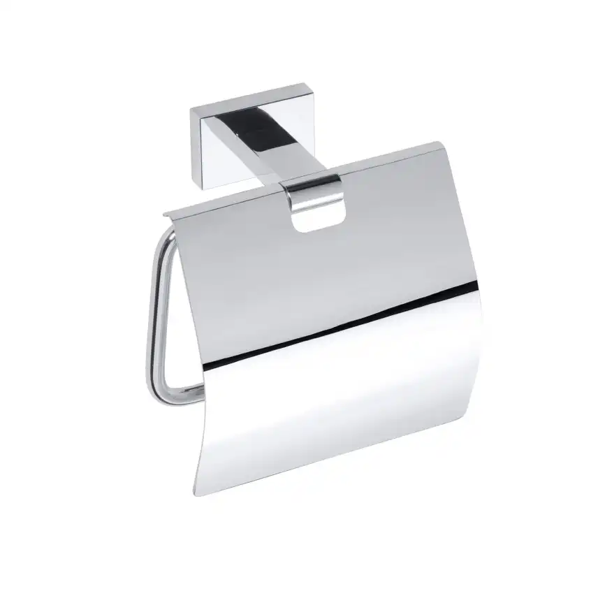 Держатель туалетной бумаги с крышкой 12,5 см BEMETA PLAZA хром 118112012 фото 1