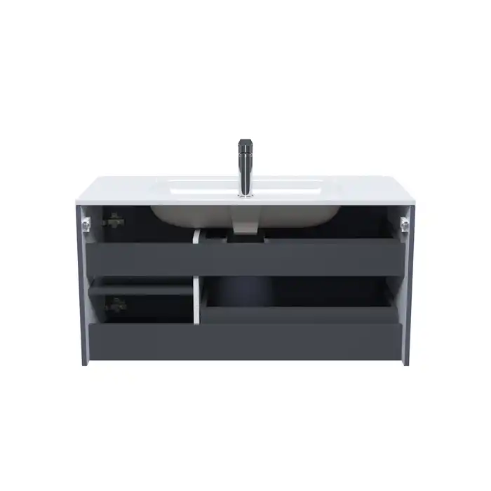 Тумба с раковиной IDDIS Edifice 100, подвесная, Темно-серый, EDI10D0i95K фото 18