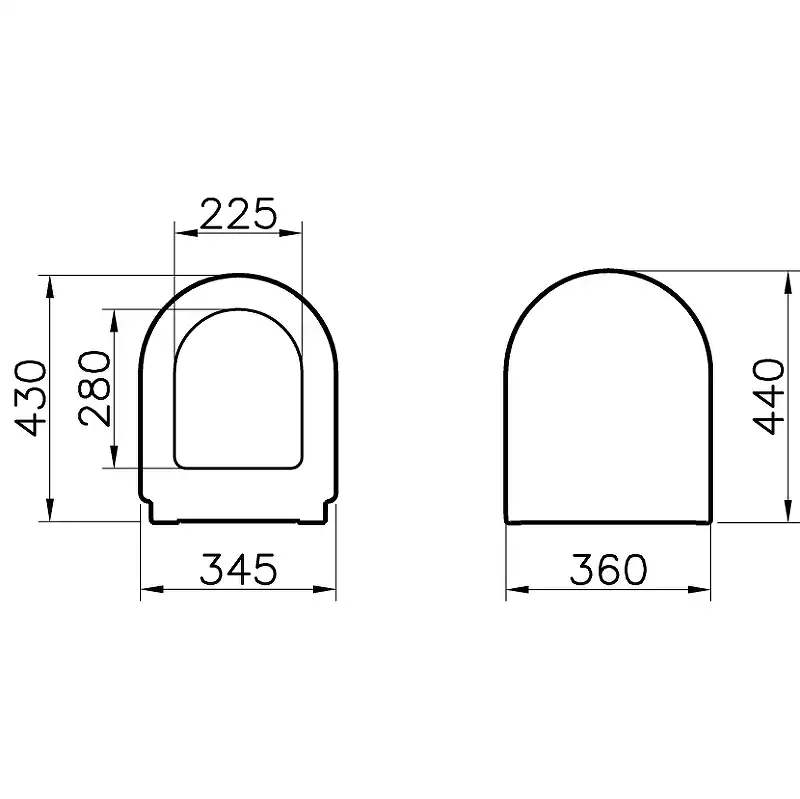 Сиденье для унитаза Vitra Zentrum 94-003-001 без микролифта фото 2