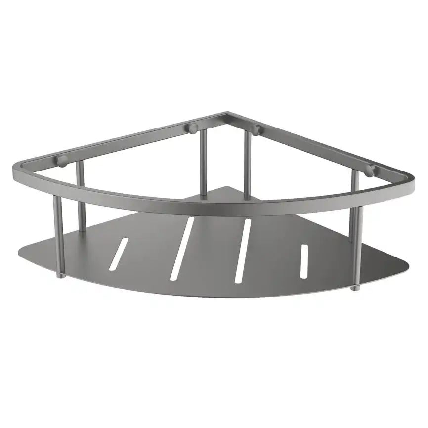 Полка для душа угловая Aquatek AQ4926BGM, Оружейная сталь фото 1