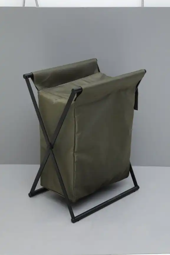 Корзина для белья Allen Brau Priority черный/оливковый фото 1