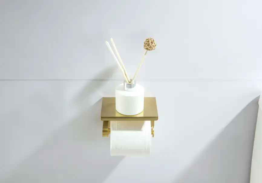 Держатель туалетной бумаги Aquatek Европа AQ4939BG, Золото матовое фото 4