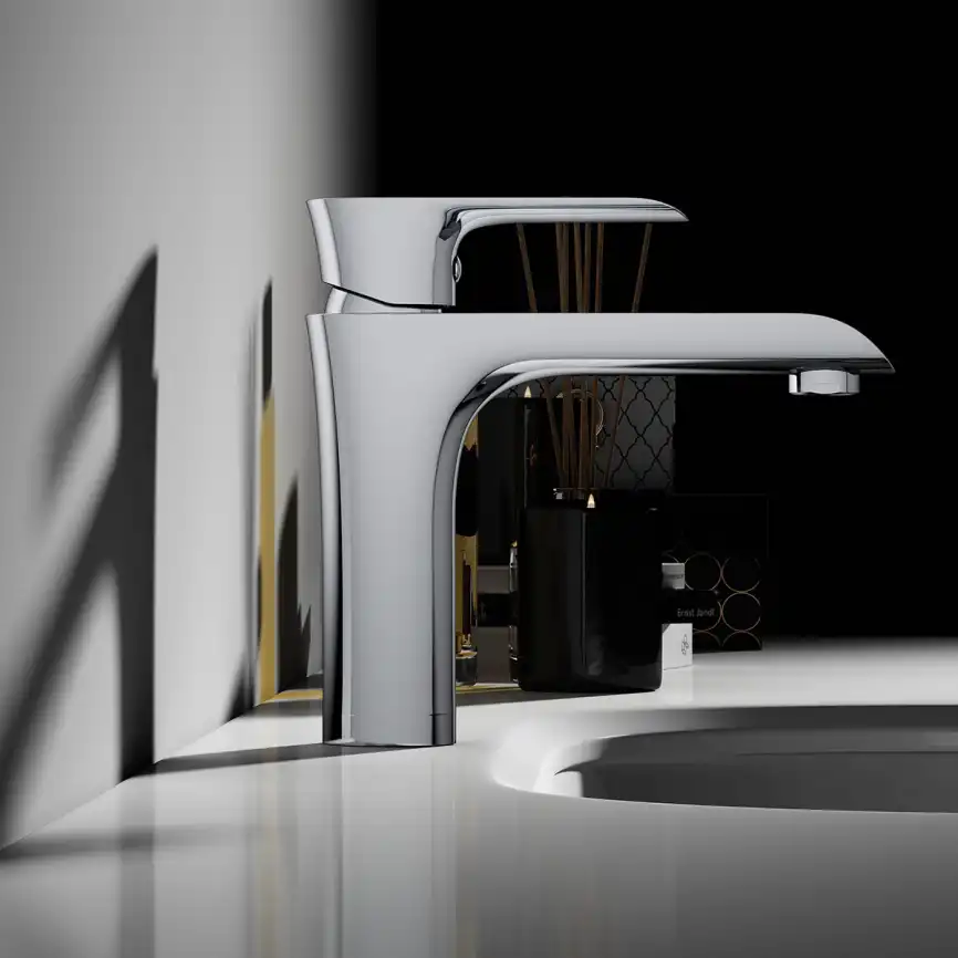 Смеситель для раковины Vincea Esse VBF-1E1CH однорычажный, хром фото 4