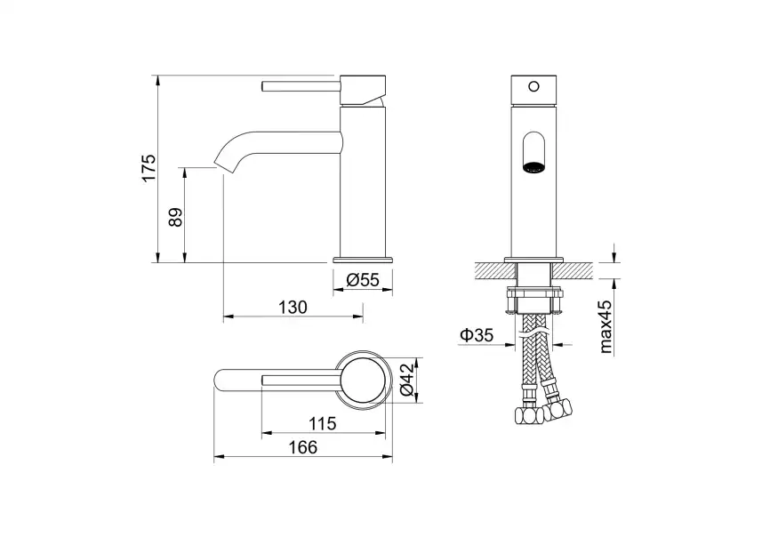 Смеситель для раковины Aquatek Европа AQ1310BG, Золото матовое фото 2