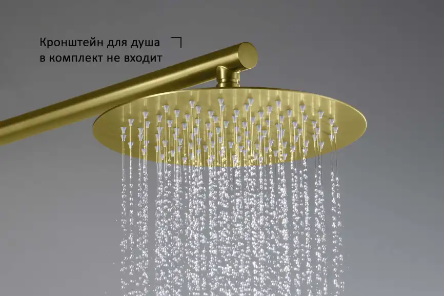 Верхний душ Aquatek  AQ2073BG, Золото матовое фото 6