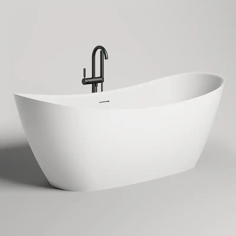 Ванна Salini NOEMI 185х80 101811SM из материала S-Stone, Белая матовая фото 1