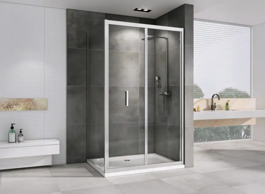 Душевой уголок ABBER Sonnenstrand 120х100 см, AG07120-S100, профиль хром, стекло прозрачное фото 2