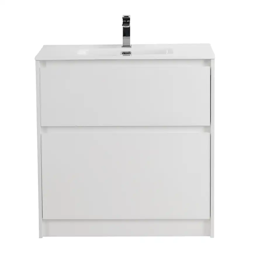 Тумба под раковину BelBagno KRAFT39-800/390-2C-PIA-BO напольная Bianco Opaco фото 1
