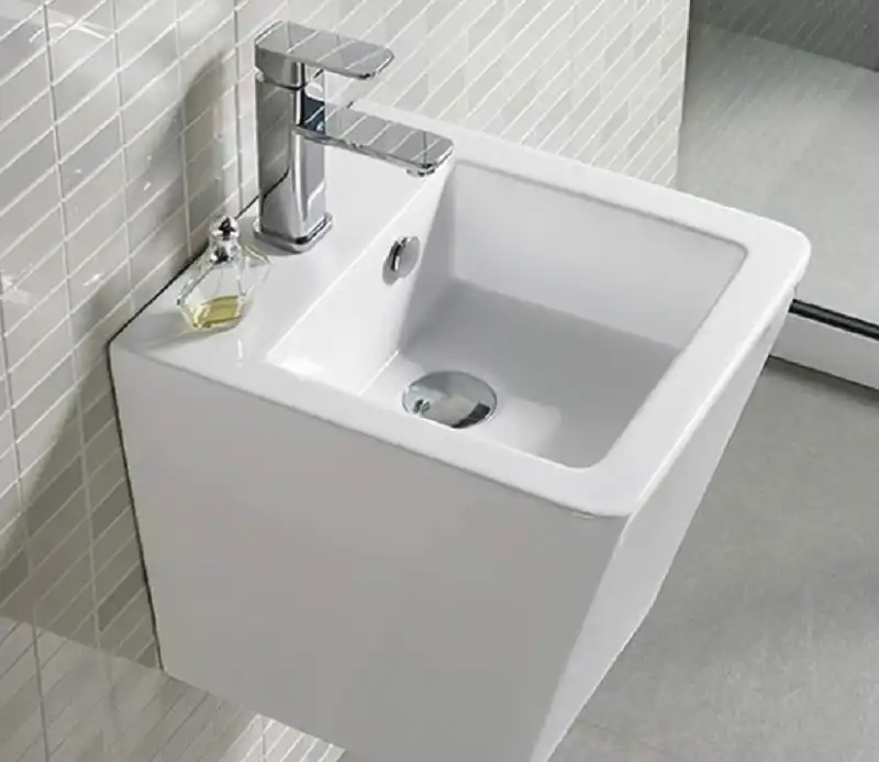 Умывальник CeramaLux 500V 365х400х400 Подвесная цвет Белый фото 1