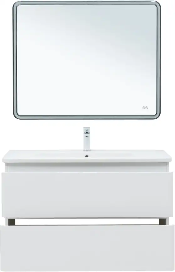 Тумба под раковину Aquanet Эмбер 105 белый матовый 330469 фото 5