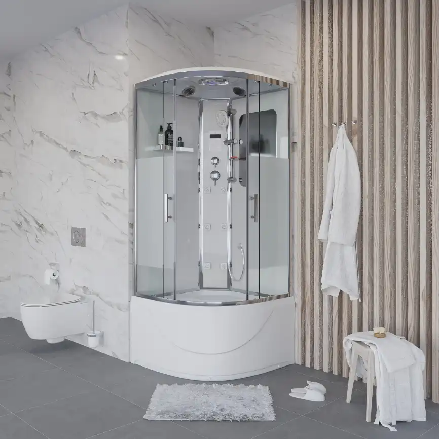 Душевая кабина Niagara Ultra 90х90х220 NG-308-01 высокий поддон, с гидромассажем фото 2