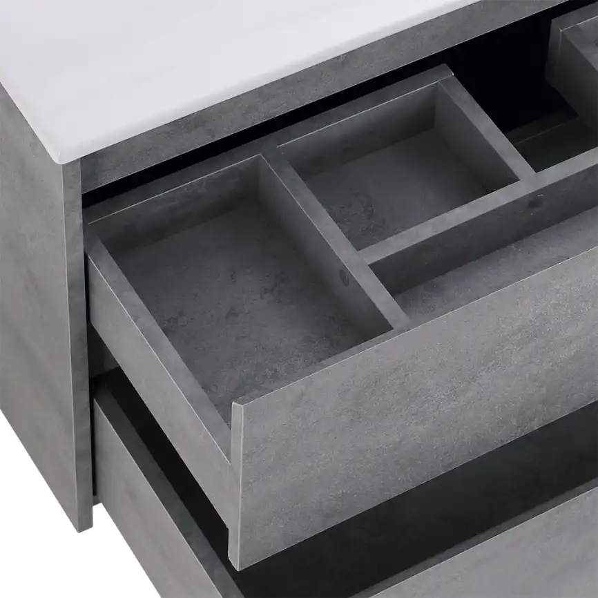Тумба под раковину BelBagno KRAFT-900-2C-SO-CG подвесная Cemento Grigio фото 9