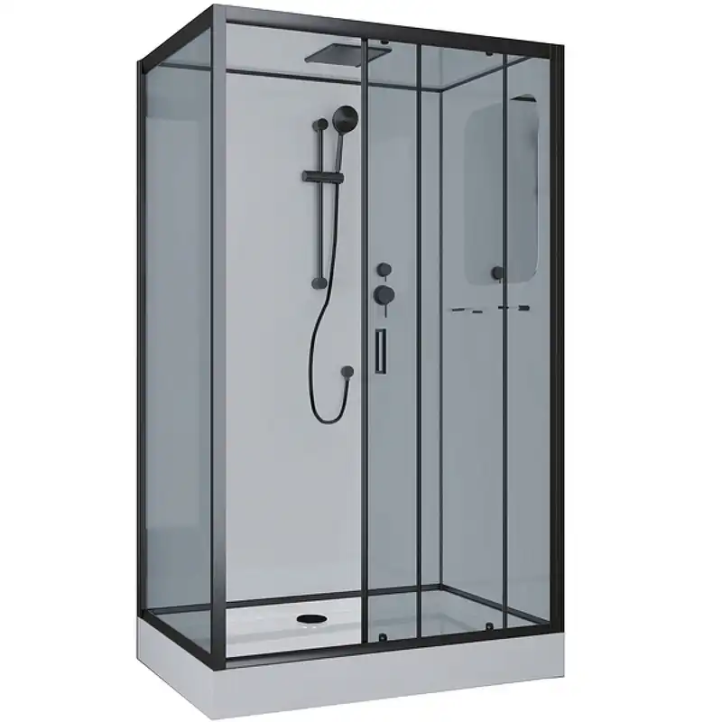 Душевая кабина Niagara Premium 120х80х210 NG-6912-01QRBLACK низкий поддон, без гидромассажа фото 1