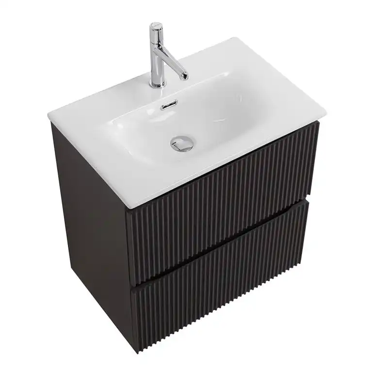 Тумба под раковину BelBagno UNO-MINI-500-2C-SO-GSO подвесная, Темно-Серый Матовый фото 3